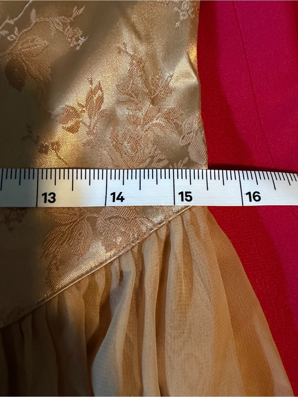 Victoria's Secret Gold Satin & Chiffon Lace-up Corset Maxi Dress - Picture 6 of 8